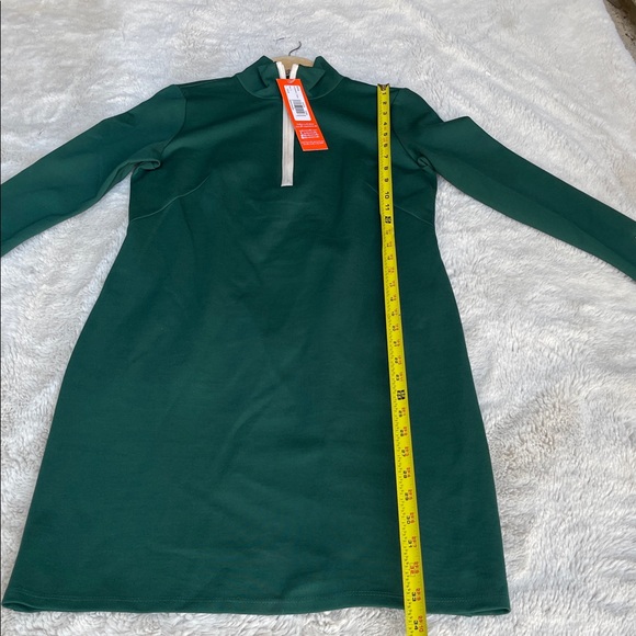 Jude Connally Anna Long Sleeve Dress in evergreen/Ivory - Picture 8 of 9